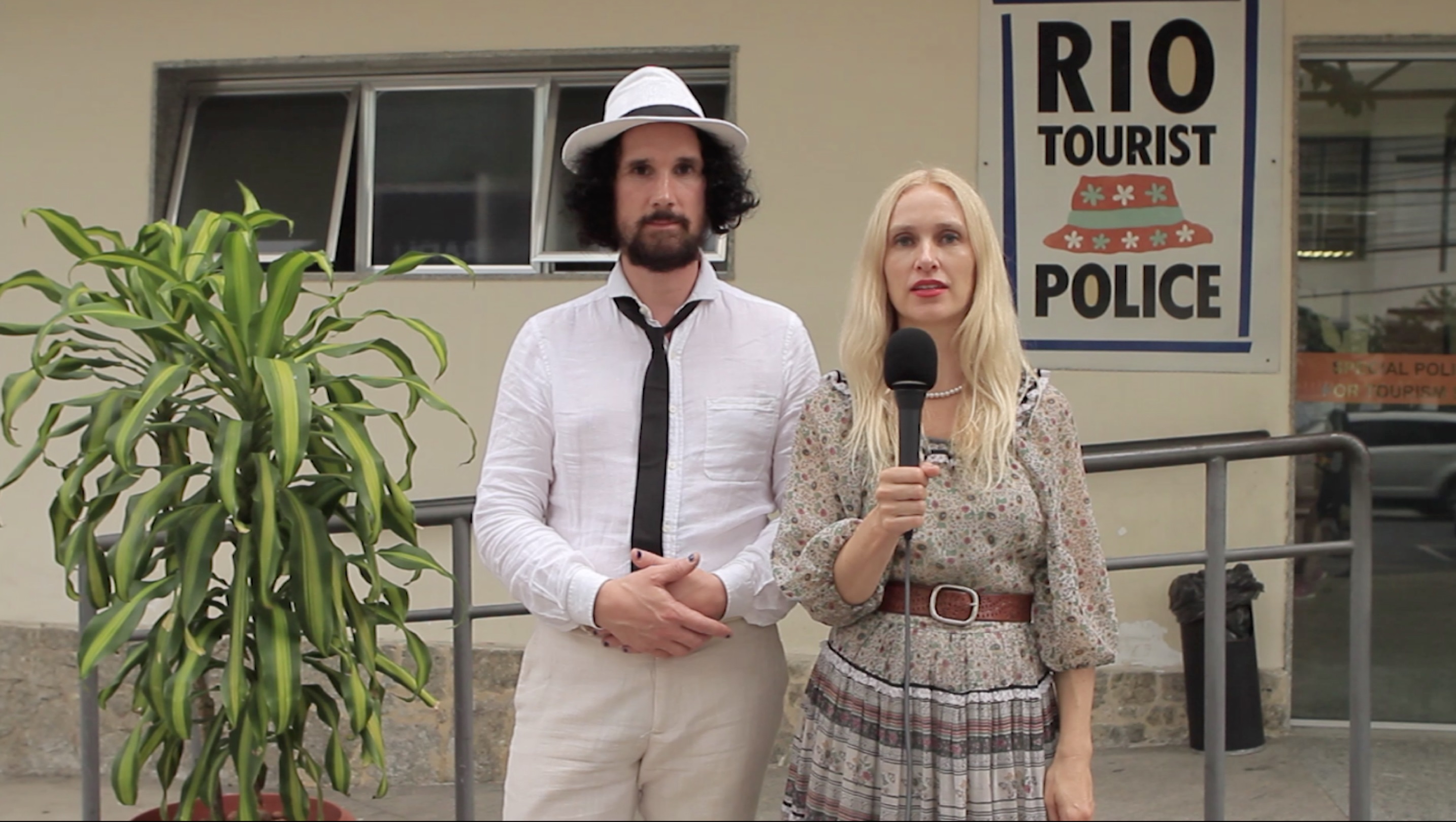 Julian Blaue and Edy Poppy on their investigation journey, Rio de Janeiro, 2018