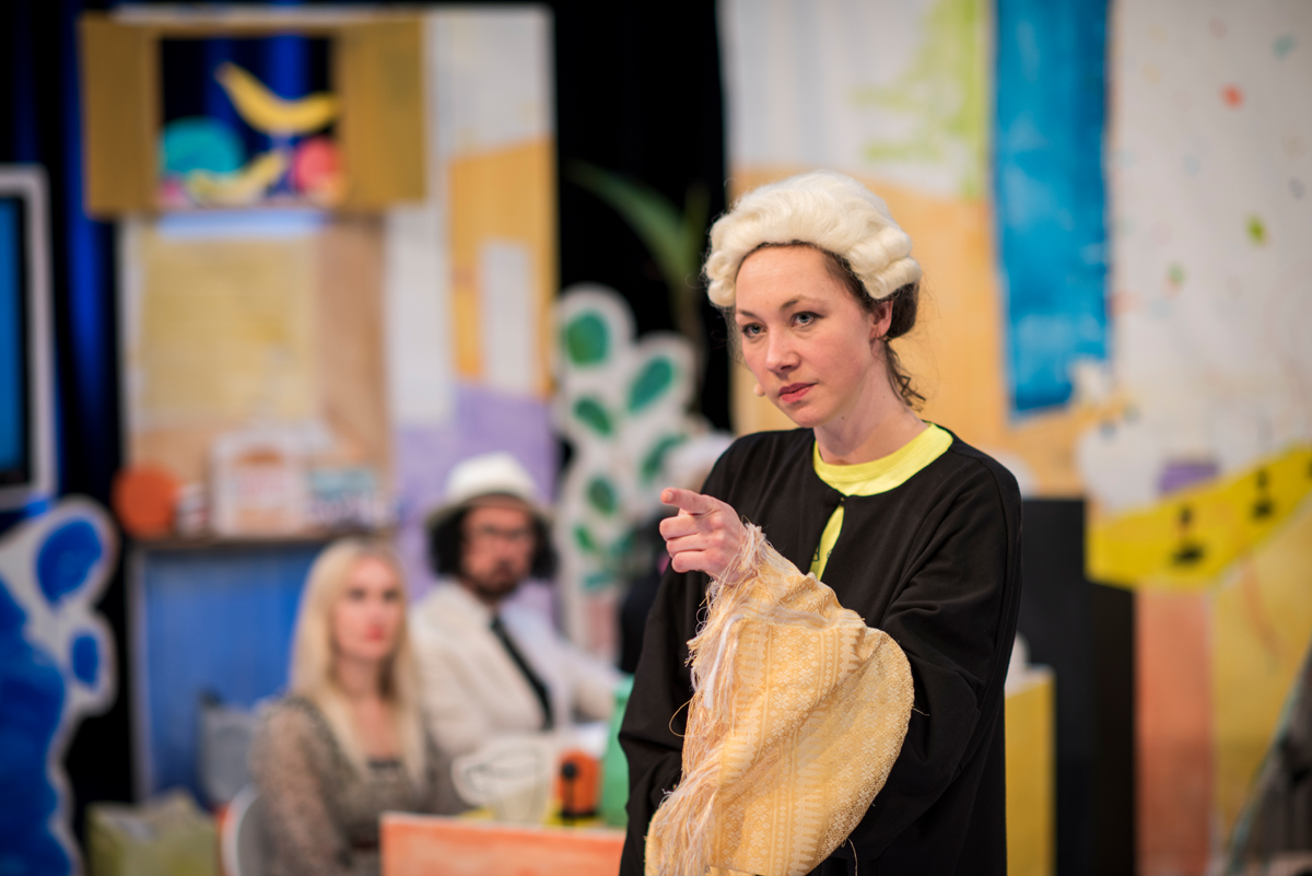 State Prosecutor Laura Mitzkus in The Trial Against Ourselves, Kilden teater and CourtStageTV, 2021