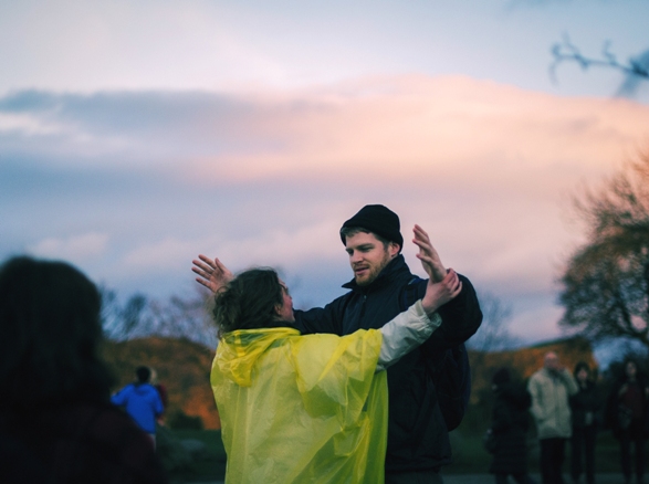 Calton Hill Constellations - site specific twilight performance