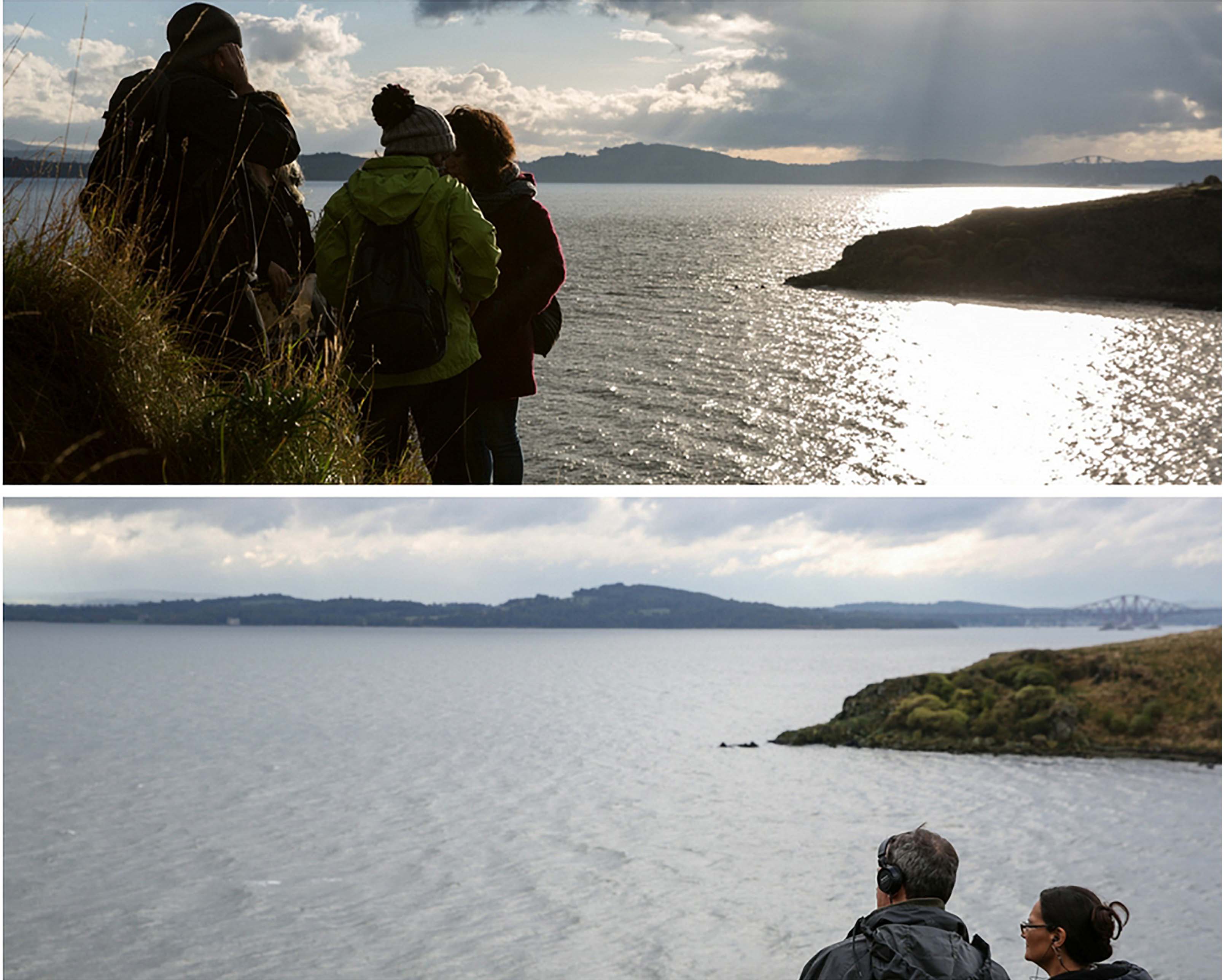 Emerging lighting on Inchcolm